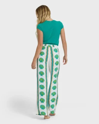 Calças com cintura elástica Coastal Crush