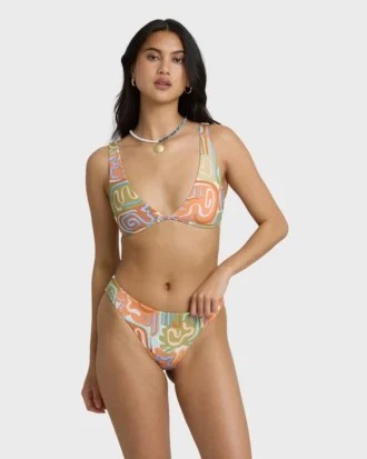 Calcinhas de biquíni reversíveis de cintura baixa Le Surf