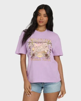 Camisas de manga curta em malha com gráfico Reach High