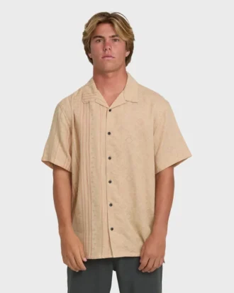 Camisas de manga curta em tecido jacquard Garage Nashua