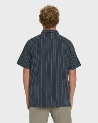 Camisas de manga curta em tecido jacquard Garage Sandon