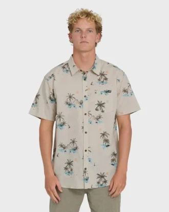 Camisas de manga curta tecidas Sundays