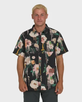 Camisas de manga curta tecidas Sundays