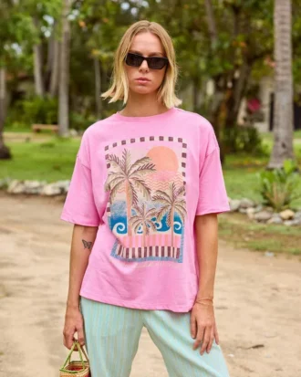 Camiseta de malha de manga curta Feel the Heat