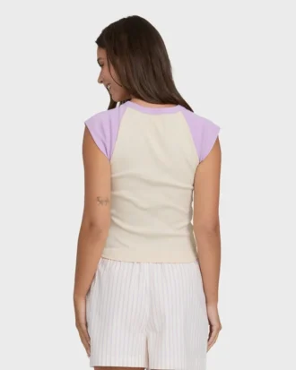 Camiseta de malha de manga curta Horizon Raglan Short