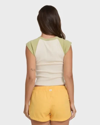 Camiseta de malha de manga curta Horizon Raglan Short