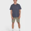 Camiseta de manga curta com bolso Essential Wave Washed Premium Shorts
