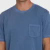 Camiseta de manga curta com bolso Essential Wave Washed Premium Shorts