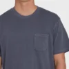 Camiseta de manga curta com bolso Essential Wave Washed Premium Shorts