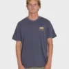 Camiseta de manga curta em algodão premium Glyph Wave Washed