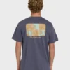 Camiseta de manga curta em algodão premium Glyph Wave Washed
