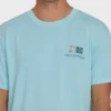 Camiseta de manga curta em algodão premium Glyph Wave Washed