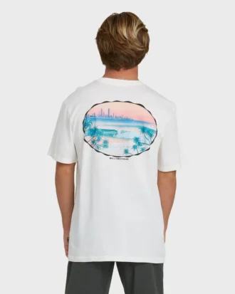 Camiseta de manga curta em algodão premium Nanda Ormond Burleigh Heads Shorts