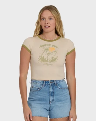 Camiseta de manga curta em algodão Sunny Out