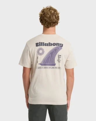 Camiseta de manga curta em malha premium Single Fin Shorts