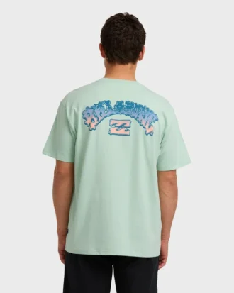 Camiseta de manga curta regular com arco encerado