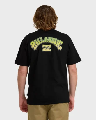 Camiseta de manga curta regular com arco encerado