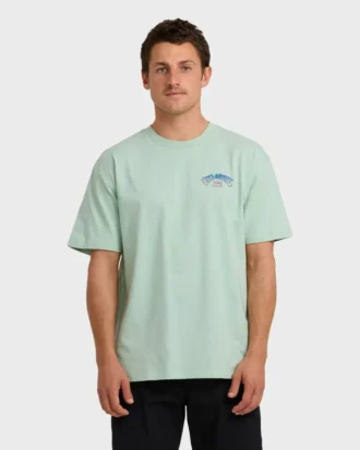Camiseta de manga curta regular com arco encerado