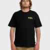 Camiseta de manga curta regular com arco encerado