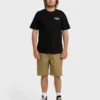 Camiseta de manga curta regular com arco encerado