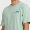 Camiseta de manga curta regular com arco encerado