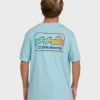 Camiseta de shorts em algodão premium com lavagem Wave Runner
