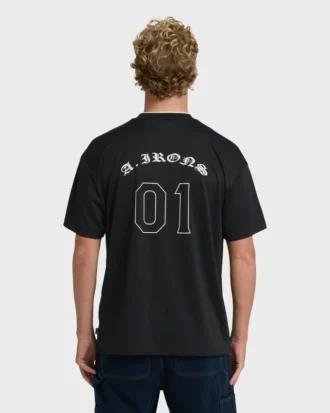 Camiseta de shorts em malha de malha A.I.