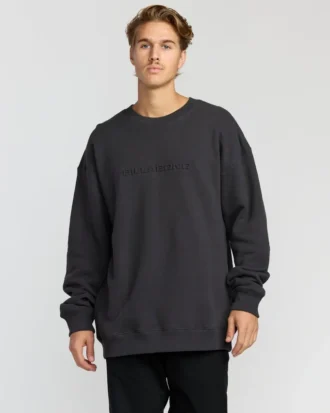 Camisola com gola redonda e relevo icónico