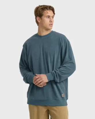 Camisola de gola redonda com efeito queimado