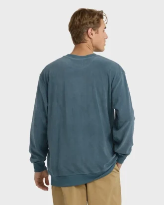 Camisola de gola redonda com efeito queimado