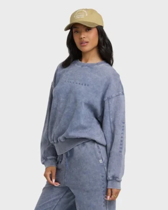 Camisola de gola redonda Kendal com lavagem salgada