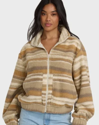 Camisola de lã Sherpa com fecho frontal First Light