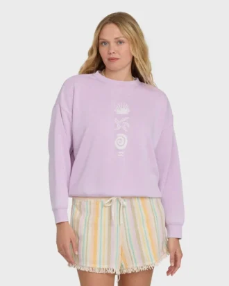 Camisola Echo Burnout de gola redonda