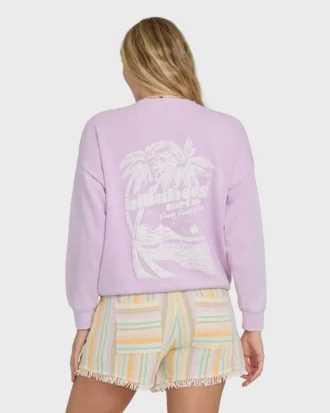 Camisola Echo Burnout de gola redonda