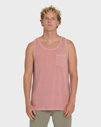 Camisola sem mangas premium Essential Pocket com lavagem Wave