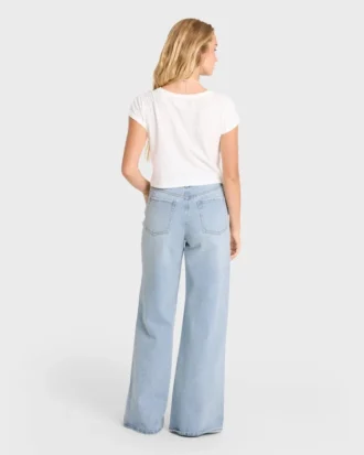 Jeans de ganga largos de cintura alta Free Fall