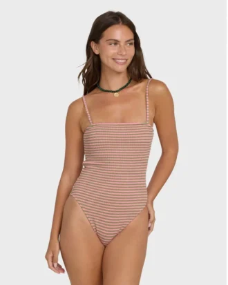 Maiô de uma peça Summer Hi tingido no fio Tully