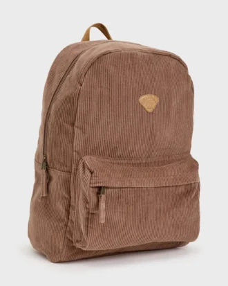 Mochila de veludo cotelê «Schools out»