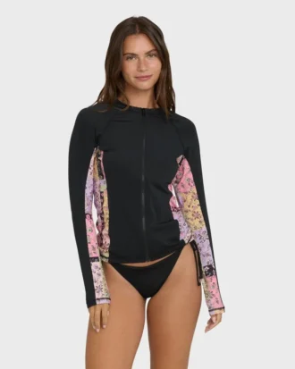 Rashguard de manga comprida com fecho frontal Dreamy Daze