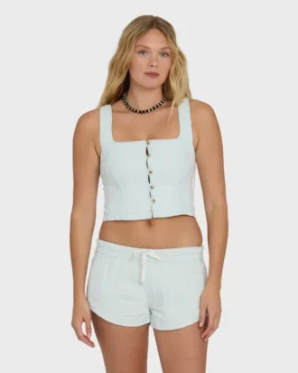 Shorts de tecido com cintura Eezy