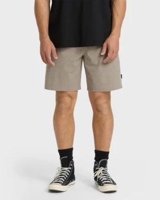 Shorts híbridos Crossfire Elastic Wave Washed de 46 cm