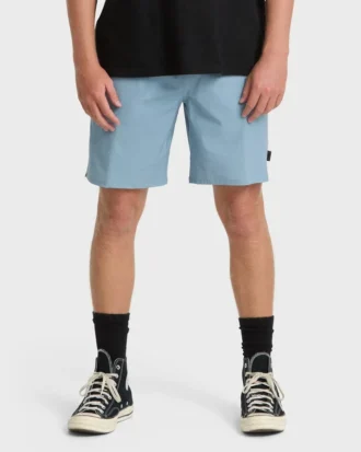 Shorts híbridos Crossfire Elastic Wave Washed de 46 cm
