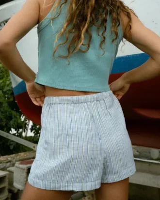 Shorts Tecidos com Estampado Wanderer