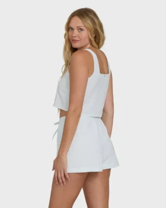 Shorts tecidos com riscas Wanderer Seersucker