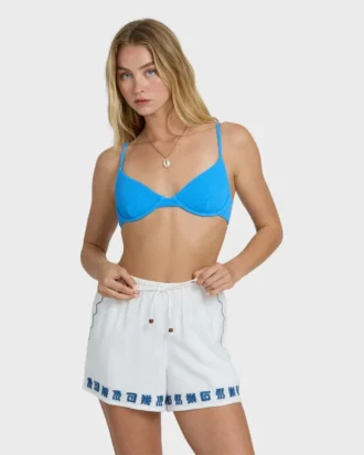 Shorts Wanderer-Sun Stamp com cintura elástica