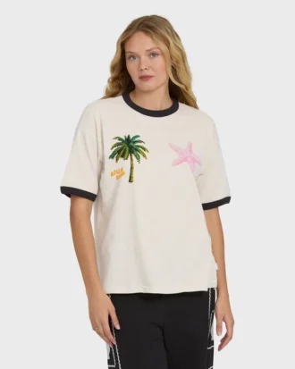 T-shirt de manga curta em algodão Fun Paradise Shorts
