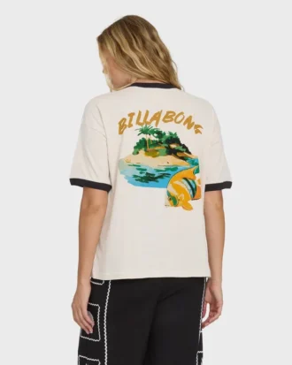 T-shirt de manga curta em algodão Fun Paradise Shorts