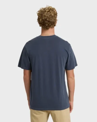T-shirt de manga curto premium Essential Pocket Wave Washed
