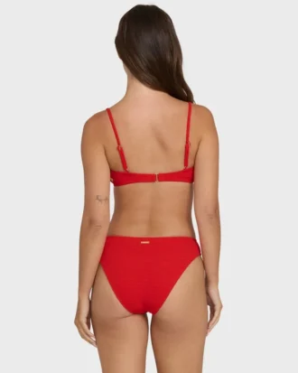 Top de biquíni bralette com decote em V franzido Rising Tide